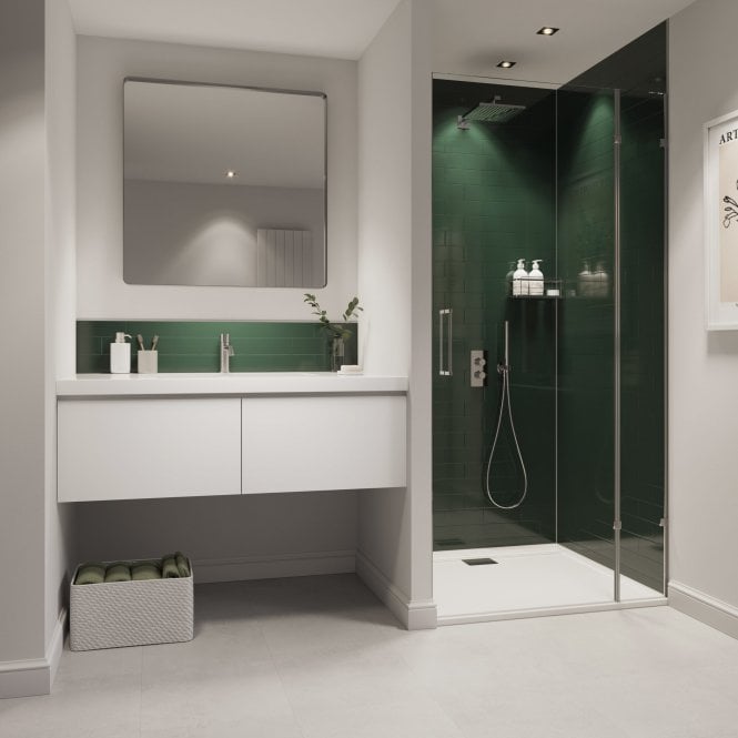 Showerwall 3mm 2440x1220  Hunter Green Tile SWCT04