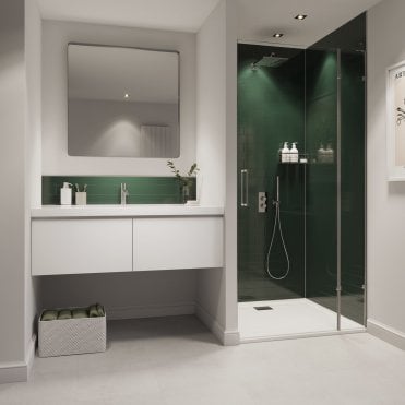 3mm 2440x1220 Showerwall Hunter Green Tile SWCT04