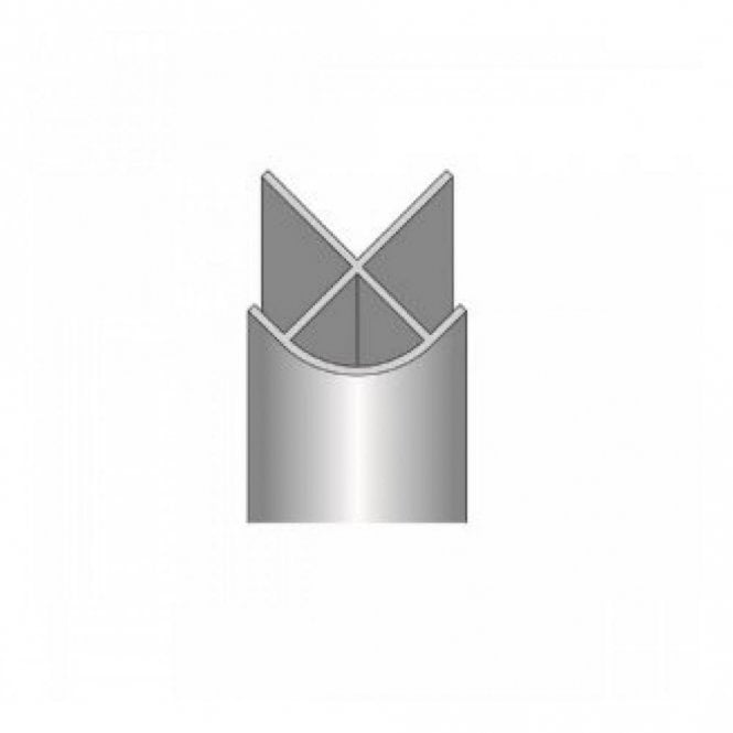 Showerwall 3mm 2450mm  Compact Tile Panel External Corner Trim (Choose Finish)