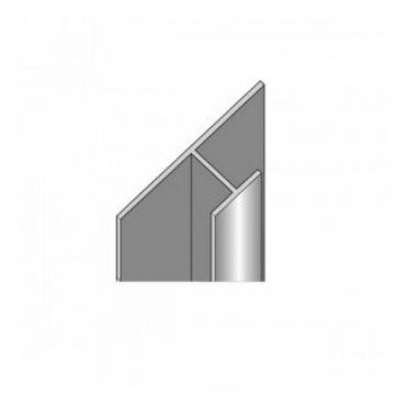 3mm 2450mm Showerwall Compact Tile Panel Joining Trim (Choose Finish)