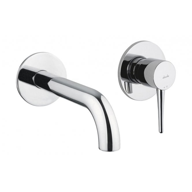 Abode  Chao Wall Mounted 2-Hole Bath Mixer - Chrome