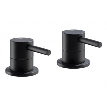 Abode Harmonie Round Bath Filler Panel Valves (Pair)