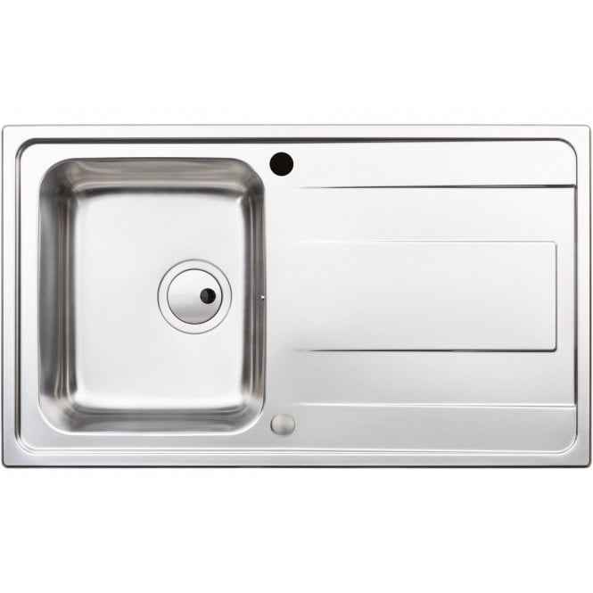 Abode  Ixis Compact 1 Bowl and Drainer Inset Sink - St/Steel