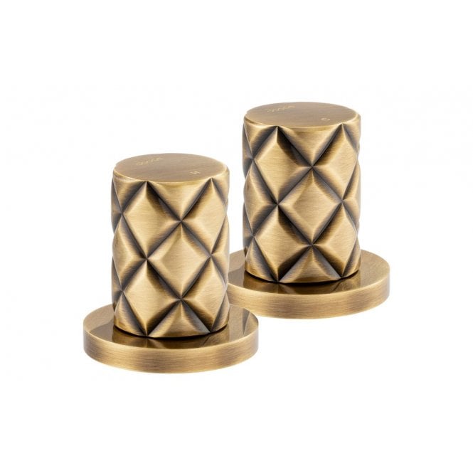 Abode  Kite Deck Mounted Panel Valves - Antique Brass