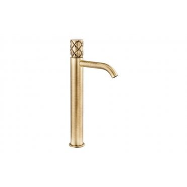 Abode Kite Tall Basin Mixer - Antique Brass