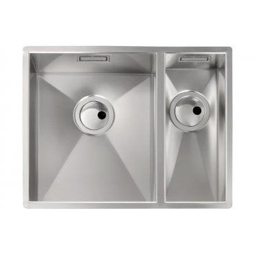 Abode Matrix R0 1.5 Bowl LHMB Undermount Sink - Brushed Steel