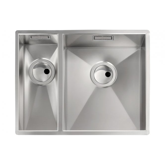 Abode  Matrix R0 1.5 Bowl RHMB Undermount Sink - Brushed Steel