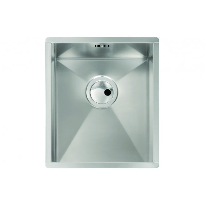 Abode  Matrix R0 340mm Square 1 Bowl Undermount Sink - St/Steel