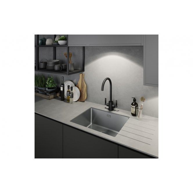 Abode  Matrix R15 1 Bowl 500mm Undermount/Inset Sink - St/Steel
