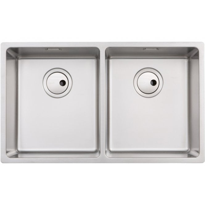 Abode  Matrix R15 2 Bowl 700mm Undermount/Inset Sink - St/Steel
