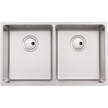 Abode Matrix R15 2 Bowl 700mm Undermount/Inset Sink - St/Steel