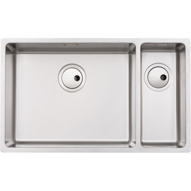 Abode  Matrix R15 Large 1.5 Bowl Left Hand Main Bowl Undermount/Inset Sink - St/Steel