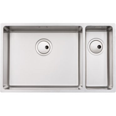 Abode Matrix R15 Large 1.5 Bowl Left Hand Main Bowl Undermount/Inset Sink - St/Steel