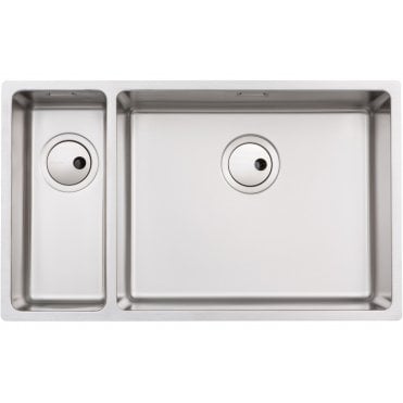 Abode Matrix R15 Large 1.5 Bowl Right Hand Main Bowl Undermount/Inset Sink - St/Steel