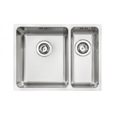 Abode Matrix R25 1½ Bowl Inset/Undermount Sink - St/Steel