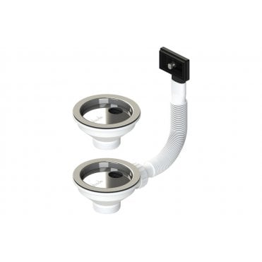Abode Orbit Strainer Multi Bowl Sink Waste Kit