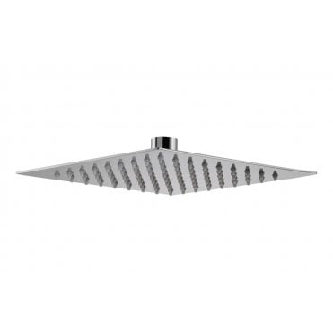 Abode Storm Slimline 200x200x3mm Square Showerhead Stainless Steel