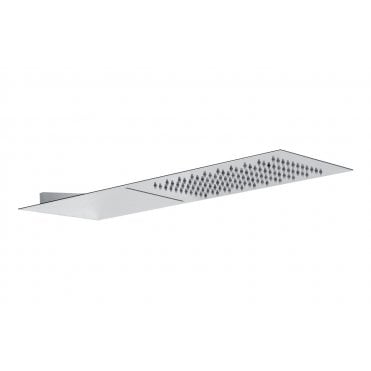 Abode Storm Slimline 3mm Wall Mounted Waterfall Showerhead Stainless Steel