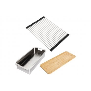 Abode System Sync Accessory Trio (Colander, Flex Rack & Prep Board)