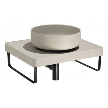 Abode Tableau/Cava Shelf and Round Basin Set (Choose Finish)