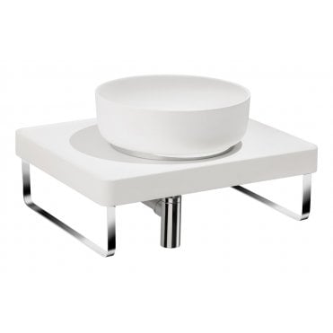 Abode Tableau/Cava Shelf and Round Basin Set (Choose Finish)