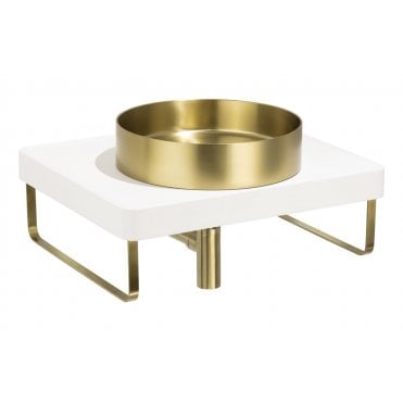 Abode Tableau/Iox Shelf & Round Basin Set (Choose Finish)