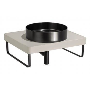Abode Tableau/Iox Shelf & Round Basin Set (Choose Finish)