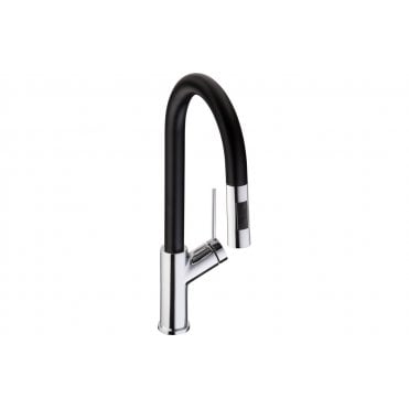 Abode Virtue Nero Mixer Tap w/Pull Out