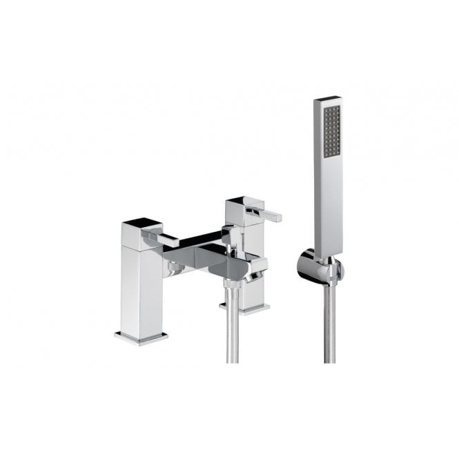 Abode  Zeal Deck Mounted Bath Shower Mixer with Shower Handset - Chrome
