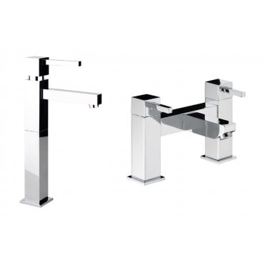 Abode Zeal Pack Offer 3 (Tall Basin Mixer and Bath Filler) - Chrome