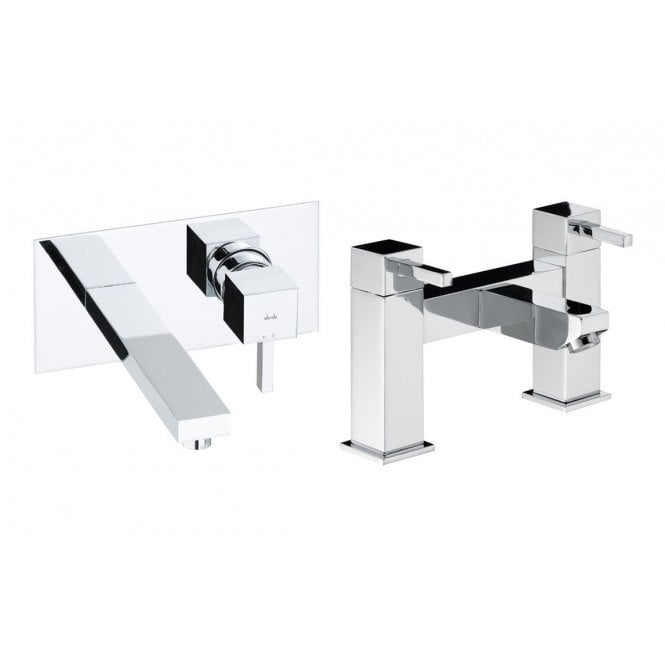 Abode  Zeal Pack Offer 5 (Wall Mounted Basin Mixer and Bath Filler) - Chrome