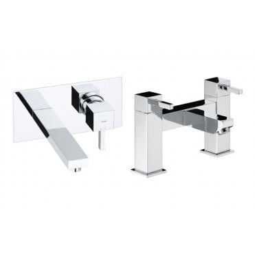 Abode Zeal Pack Offer 5 (Wall Mounted Basin Mixer and Bath Filler) - Chrome