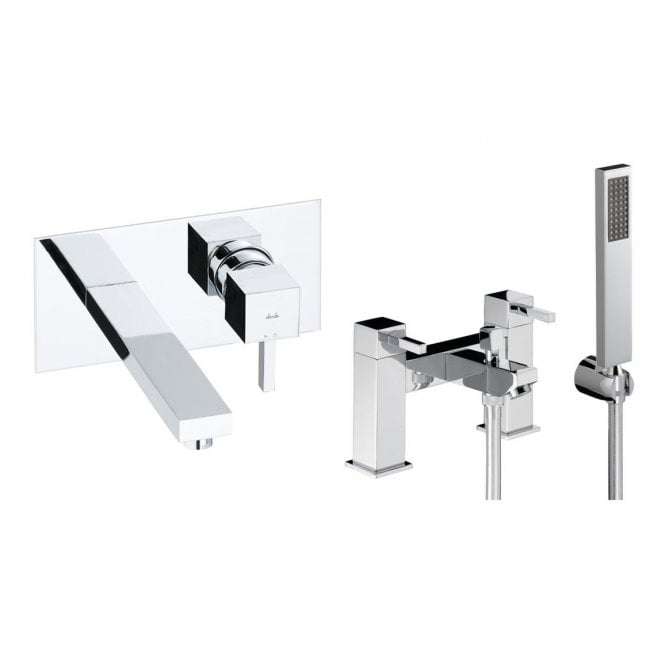Abode  Zeal Pack Offer 6 (Wall Mounted Basin Mixer and Bath/Shower Mixer) - Chrome