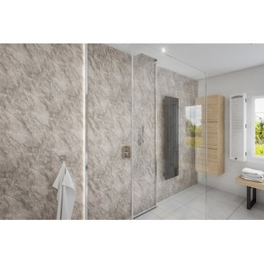Aqua 1000 PVC Grey Marble Wall Panel 1000 x 2400mm