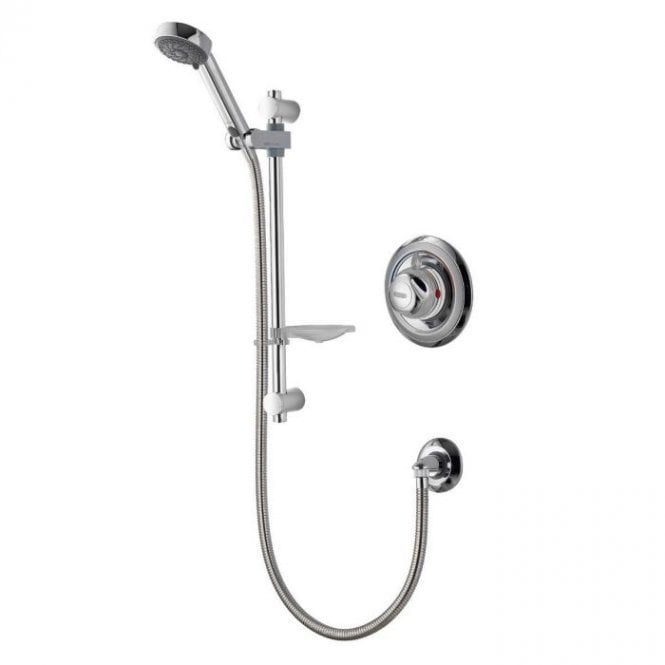Aqualisa  Colt Concealed Valve With Slide Rail Kit - Chrome