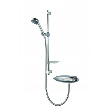 Aqualisa Colt Exposed Valve With Slide Rail Kit - Chrome