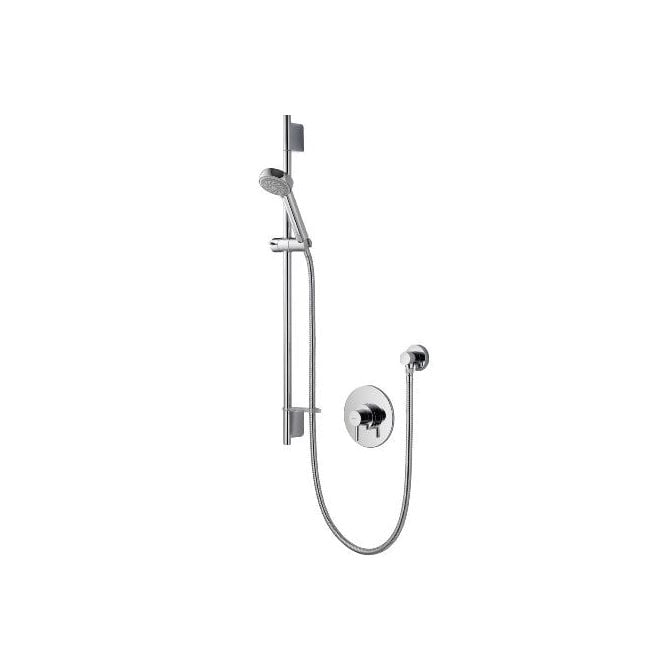 Aqualisa  Concealed/Exposed Concentric Valve With Adjustable Kit - Lp/Hp - Chrome - Chrome