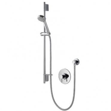 Aqualisa Concealed/Exposed Concentric Valve With Adjustable Kit - Lp/Hp - Chrome - Chrome