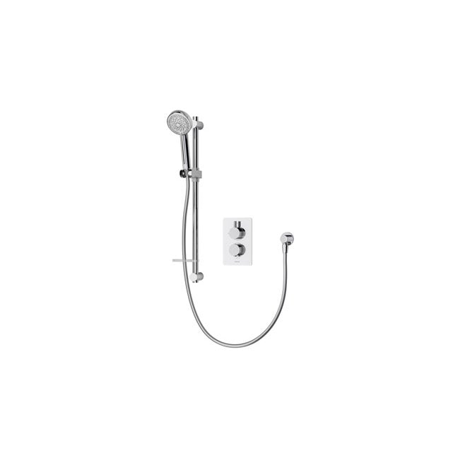 Aqualisa  Dream Concealed Thermostatic Mixer Single Outlet With Adjustable Kit - Round - Chrome