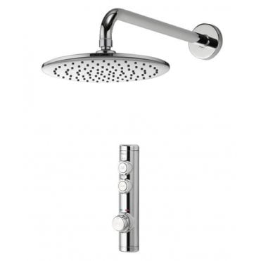 Aqualisa I system Concealed Digital Shower With Wall Fixed Shower Head - Hp/Combi - Chrome