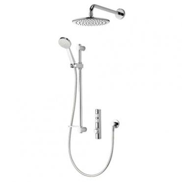 Aqualisa I system Smart Concealed Digital Shower Kit With Ceiling Shower Head - Gravity Pumped - Chrome