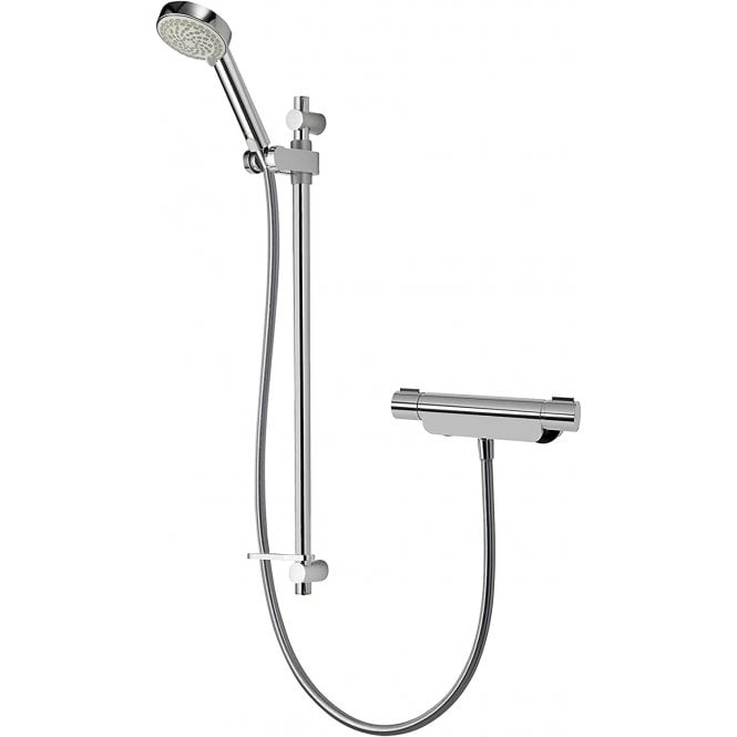 Aqualisa  Midas 220 Thermostatic Bar Valve With Slide Rail Kit - Chrome