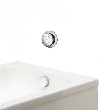 Aqualisa Quartz Classic Bath Filler With Digital Control - Pumped - Chrome