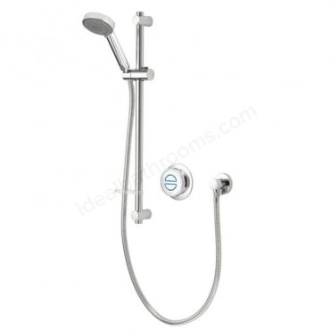 Aqualisa Quartz Classic Concealed Shower With Slide Rail Kit - Standard - Chrome