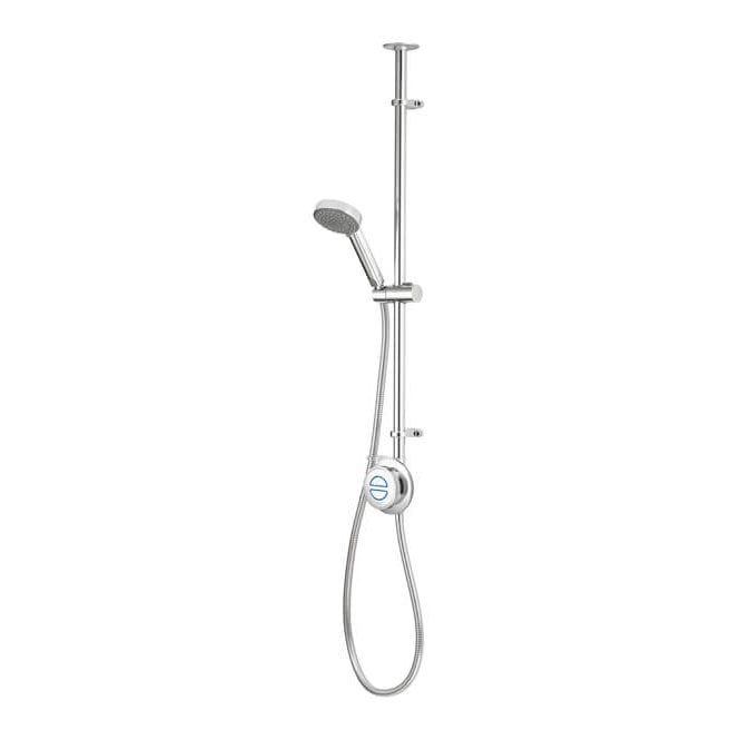 Aqualisa  Quartz Classic Exposed Shower With Slide Rail Kit - Standard - Chrome