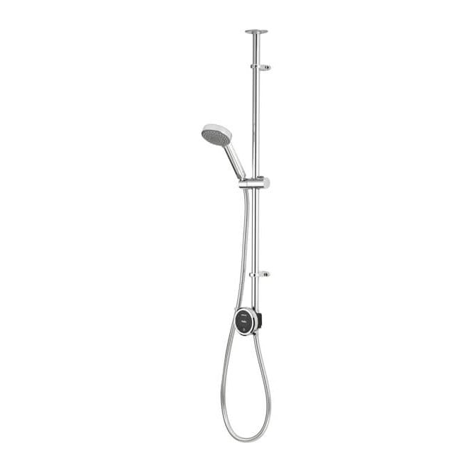 Aqualisa  Quartz Touch Exposed Shower With Slide Rail Kit - Standard - Chrome