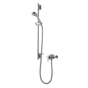 Aqualisa Siren Sl Exposed Valve With Slide Rail Kit - Chrome