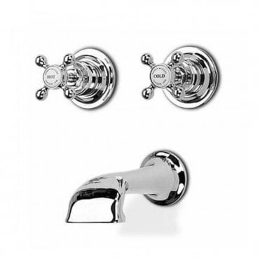 Barber Wilsons 3 Hole Wall Mounted Bath Filler Tap - R3450
