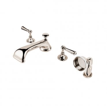 Barber Wilsons 4 Hole Deck Mounted Bath Filler & Hand Shower Set - R3484