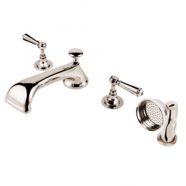 Barber Wilsons 4 Hole Deck Mounted Bath Filler & Hand Shower Set - R3484
